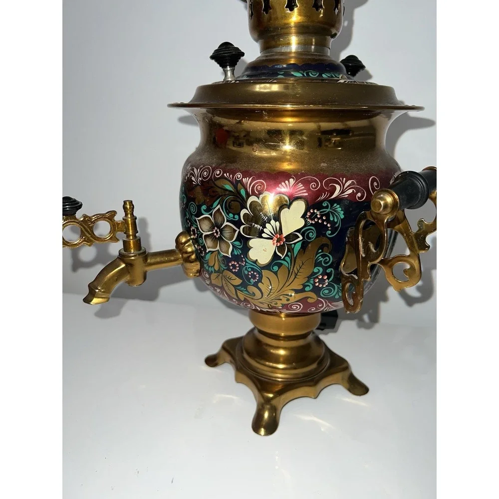 (17)Vtg 1990's Russian Electric Kettle/Tea Pot - Russian Samovar With Cord